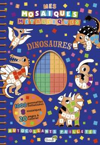 Dinosaures : autocollants pailletés