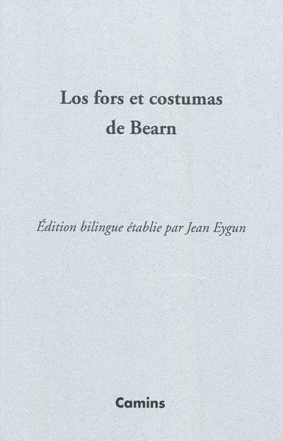 Los fors et costumas de Bearn : 1552