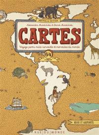 Cartes : voyage parmi mille curiosités et merveilles du monde : 64 pays