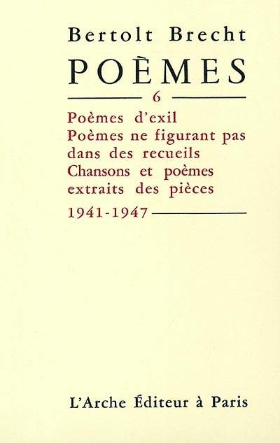 Poèmes. Vol. 6. 1941-1947