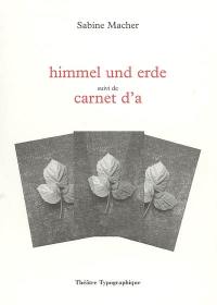 Himmel und Erde. Carnet d'a