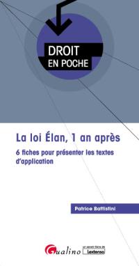 La loi Elan, 1 an après : 6 fiches pour présenter les textes d'application