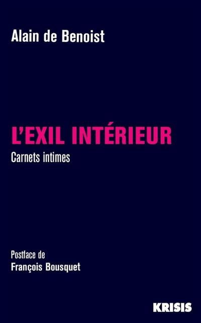 L'exil intérieur : carnets intimes