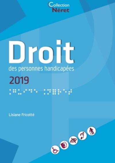 Droit des personnes handicapées : 2019