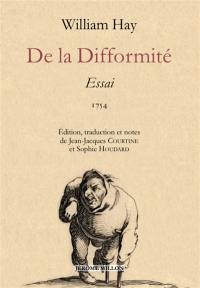 De la difformité : essai : 1754