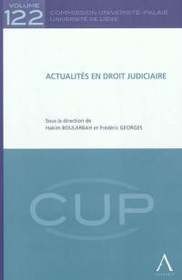 Actualités en droit judiciaire