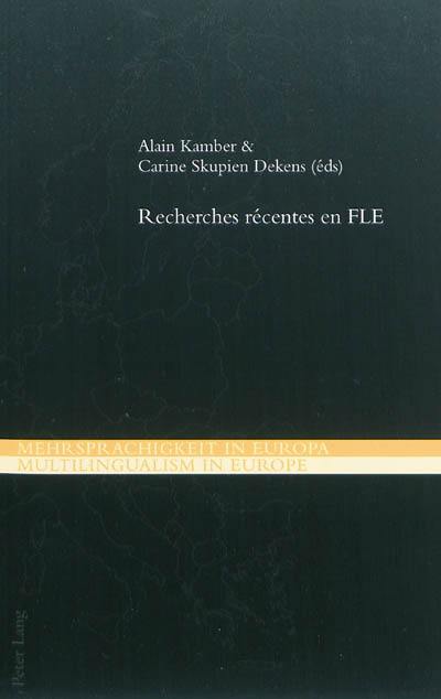 Recherches récentes en FLE