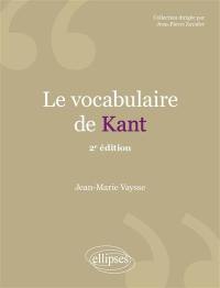 Le vocabulaire de Kant