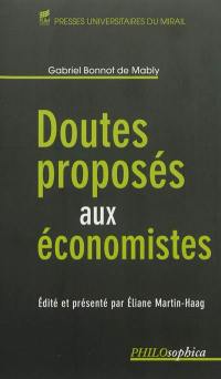 Doutes proposés aux économistes