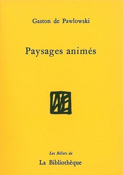 Paysages animés