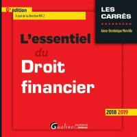 L'essentiel du droit financier : 2018-2019