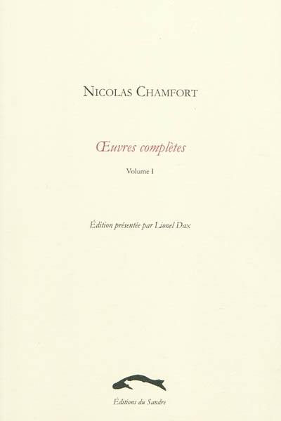 Oeuvres complètes. Vol. 1