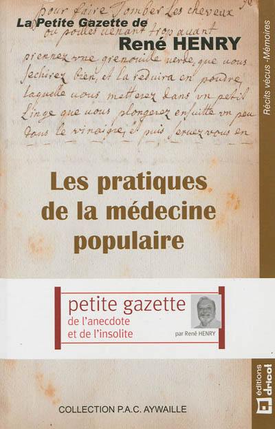 Les pratiques de la médecine populaire