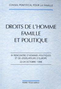 Droits de l'homme, famille et politique