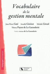 Vocabulaire de la gestion mentale