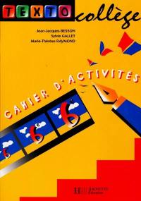 Textocollège 6e : cahier d'activités