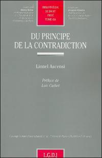 Du principe de la contradiction