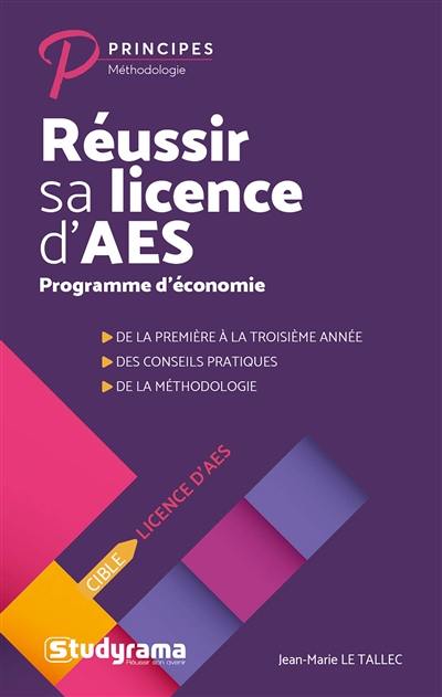 Réussir sa licence d'AES : programme d'économie