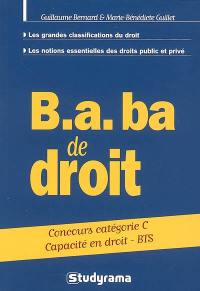 B.a.ba de droit : concours catégorie C, capacité en droit, BTS