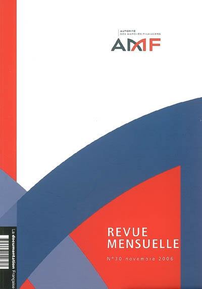 Revue mensuelle de l'Autorité des marchés financiers, n° 30