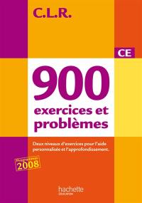 900 exercices et problèmes CE : corrigés et évaluations + fiches de préparation CE1 : programmes 2008