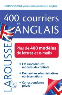 400 courriers en anglais