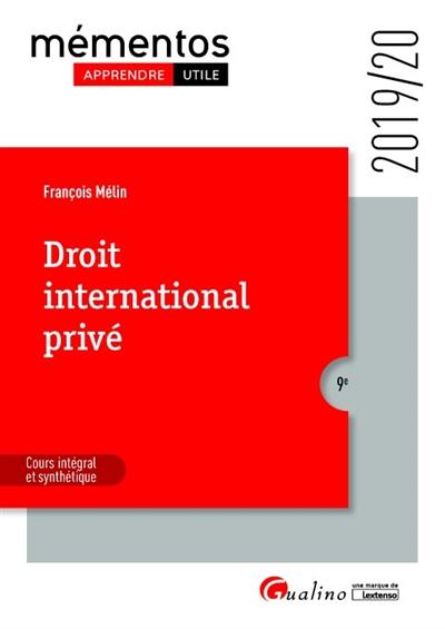 Droit international privé : 2019-2020