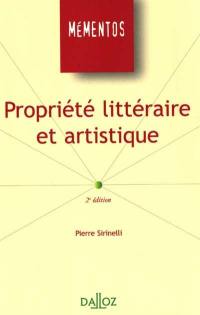 Propriété littéraire et artistique et droits voisins