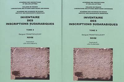 Inventaire des inscriptions sudarabiques. Vol. 8. Nihm