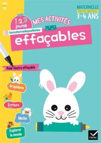 Mes activités effaçables, maternelle petite section, 3-4 ans