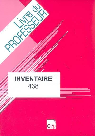 Inventaire : livre du professeur