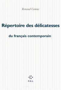 Répertoire des délicatesses du français contemporain