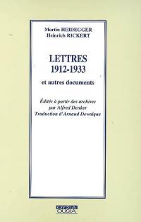 Lettres 1912-1933 : et autres documents