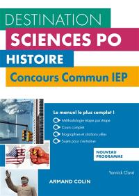 Histoire : concours commun IEP : nouveau programme