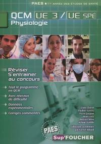 Physiologie, PAES, QCM UE 3-UE spé