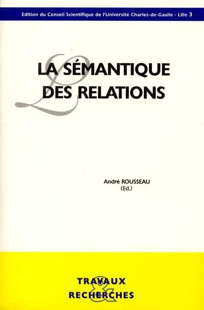 La sémantique des relations