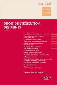 Droit de l'exécution des peines 2023-2024