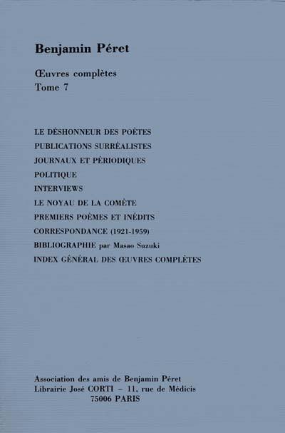 Oeuvres complètes. Vol. 7