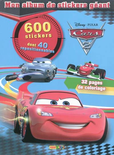 Mon album de stickers géant Cars 2