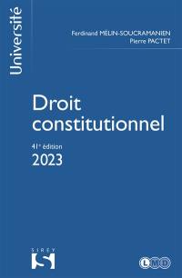 Droit constitutionnel 2023