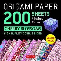 Origami Paper 200 sheets Cherry Blossoms 6" 15 cm