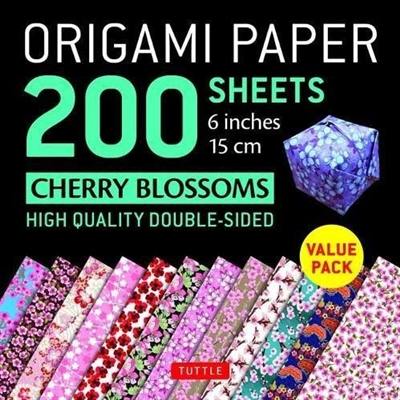 Origami Paper 200 sheets Cherry Blossoms 6" 15 cm