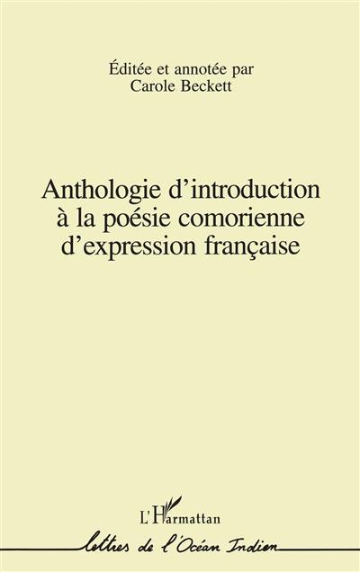 Anthologie d'introduction à la poésie comorienne d'expression française