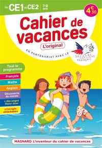 Cahier de vacances du CE1 au CE2, 7-8 ans : tout le programme