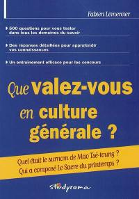 Que valez-vous en culture générale ?