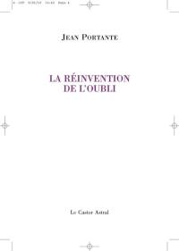 La réinvention de l'oubli