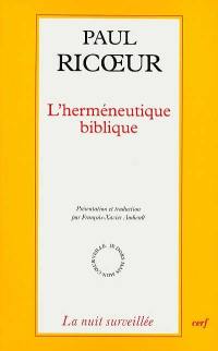 L'herméneutique biblique