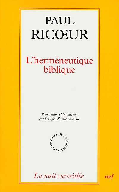 L'herméneutique biblique