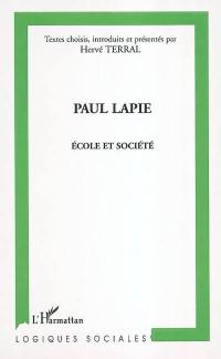 Paul Lapie, école et société