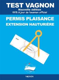 Test Vagnon permis plaisance : extension hauturière : 100 % à jour de l'examen officiel